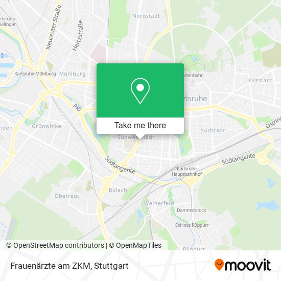 Карта Frauenärzte am ZKM