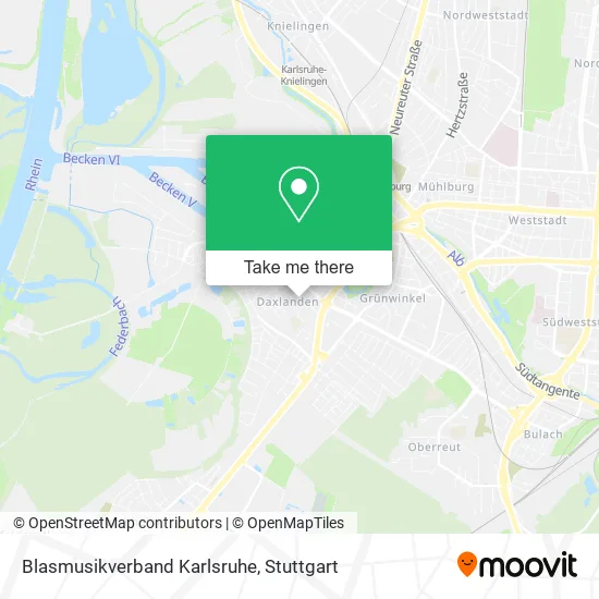 Карта Blasmusikverband Karlsruhe