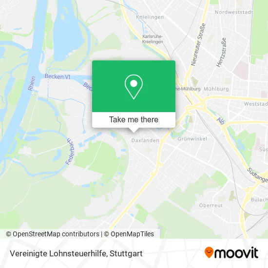 Карта Vereinigte Lohnsteuerhilfe