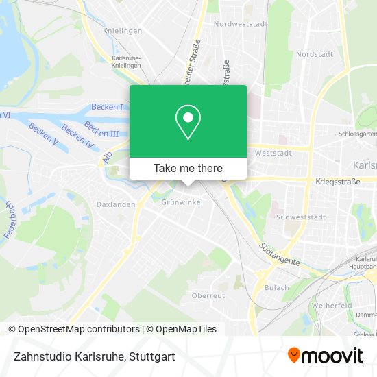 Карта Zahnstudio Karlsruhe