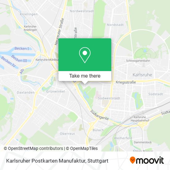 Карта Karlsruher Postkarten Manufaktur