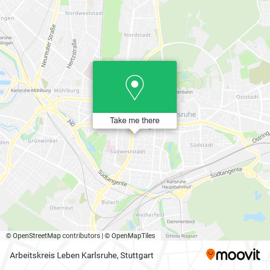 Arbeitskreis Leben Karlsruhe map