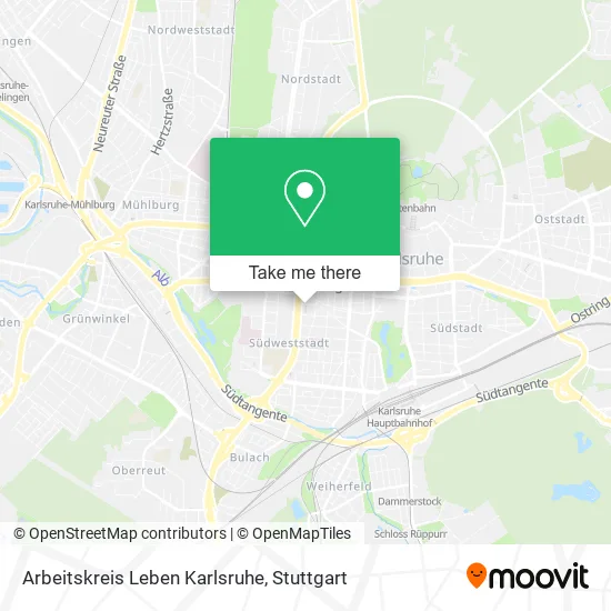 Карта Arbeitskreis Leben Karlsruhe