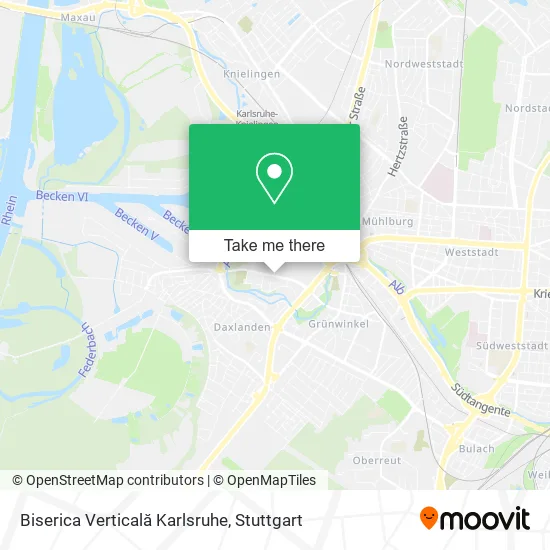 Карта Biserica Verticală Karlsruhe