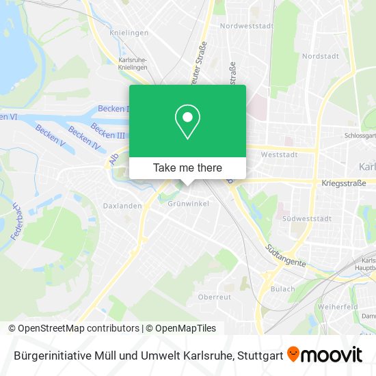 Карта Bürgerinitiative Müll und Umwelt Karlsruhe