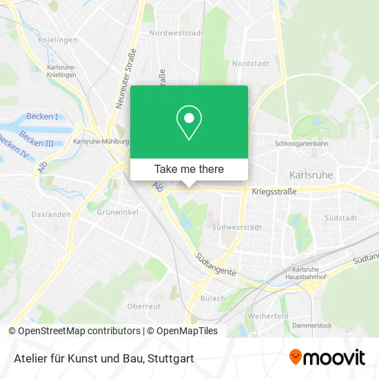 Карта Atelier für Kunst und Bau