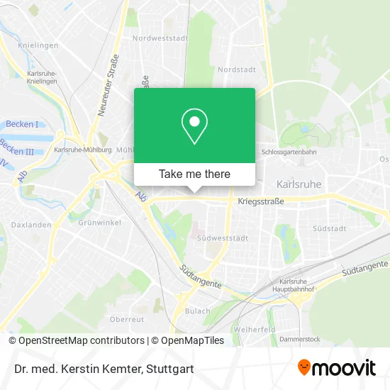 Карта Dr. med. Kerstin Kemter