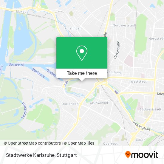 Stadtwerke Karlsruhe map