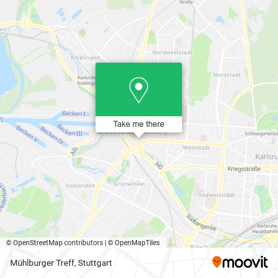 Карта Mühlburger Treff