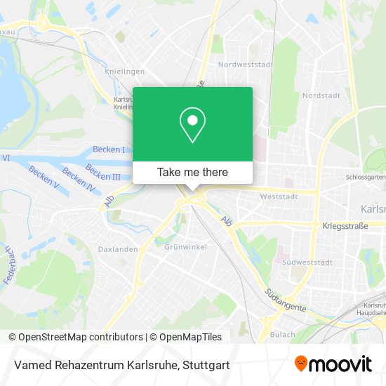 Карта Vamed Rehazentrum Karlsruhe