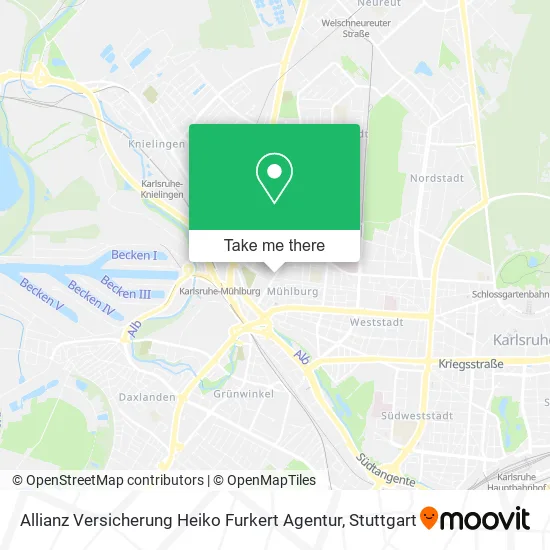 Карта Allianz Versicherung Heiko Furkert Agentur