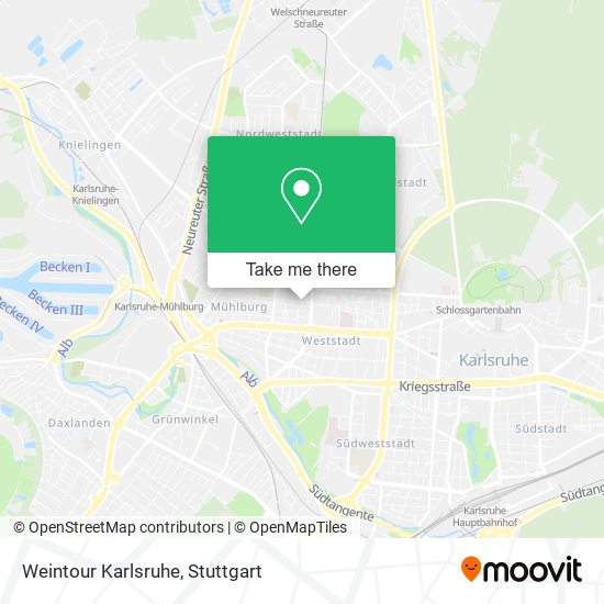 Карта Weintour Karlsruhe