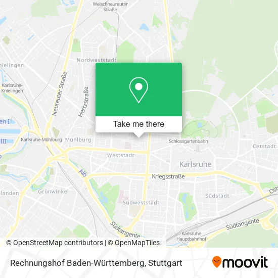 Карта Rechnungshof Baden-Württemberg