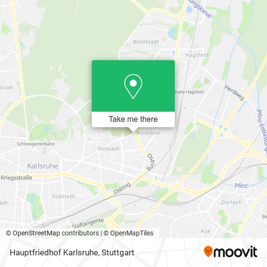 Карта Hauptfriedhof Karlsruhe