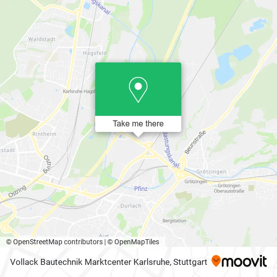 Карта Vollack Bautechnik Marktcenter Karlsruhe
