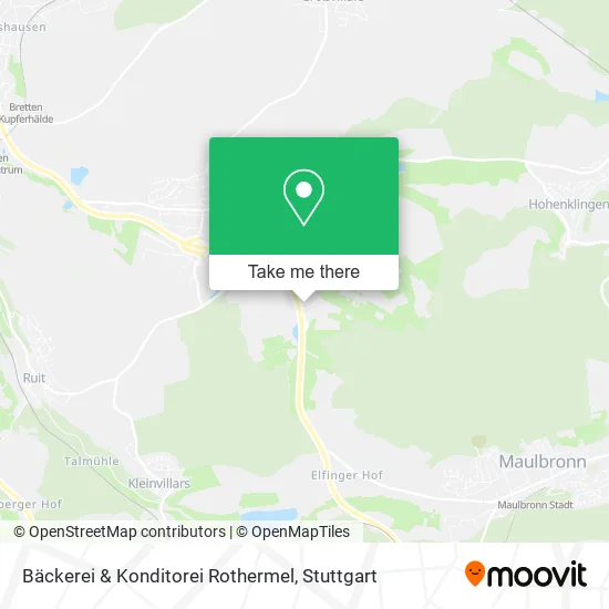 Карта Bäckerei & Konditorei Rothermel