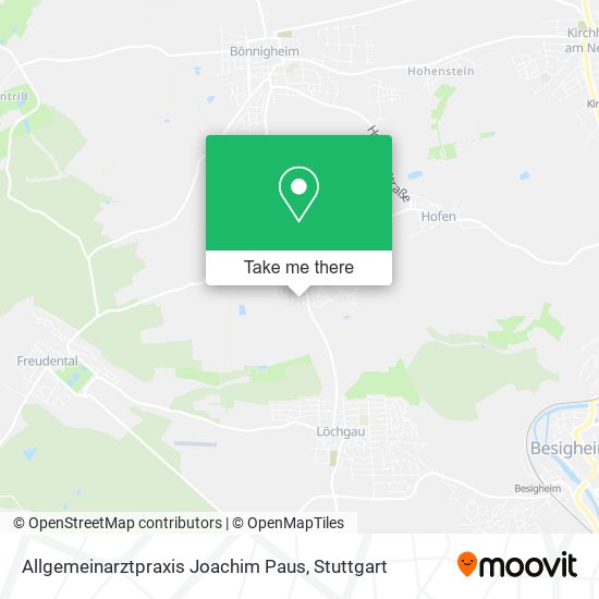 Allgemeinarztpraxis Joachim Paus map