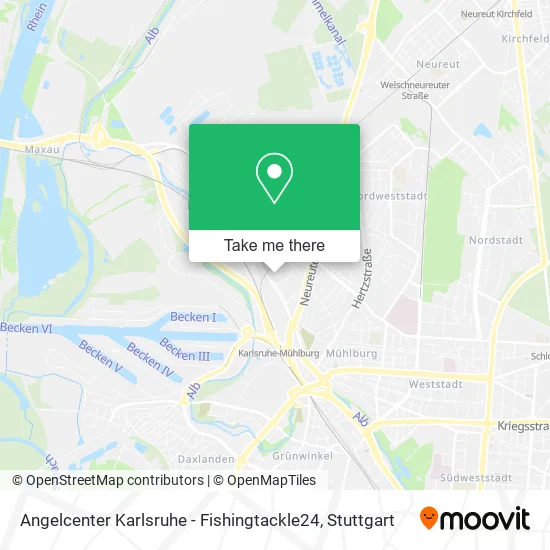 Карта Angelcenter Karlsruhe - Fishingtackle24