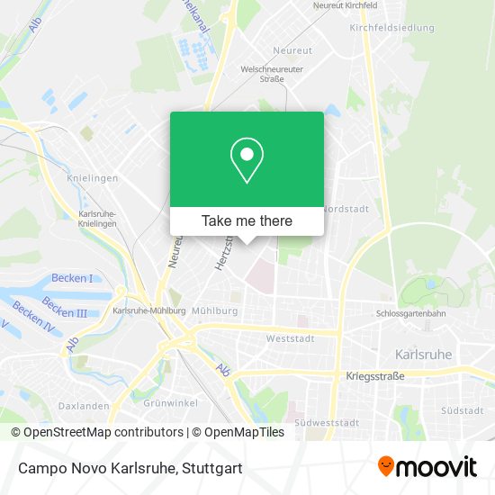 Карта Campo Novo Karlsruhe