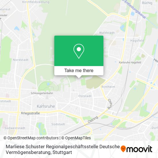 Marliese Schuster Regionalgeschäftsstelle Deutsche Vermögensberatung map