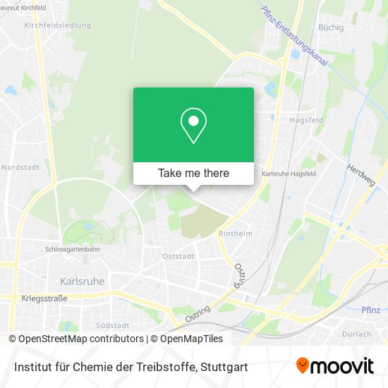 Institut für Chemie der Treibstoffe map