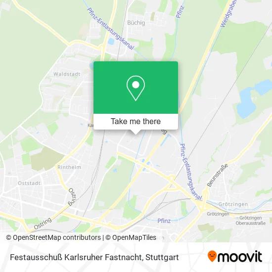 Карта Festausschuß Karlsruher Fastnacht