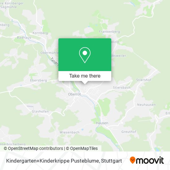Kindergarten+Kinderkrippe Pusteblume map
