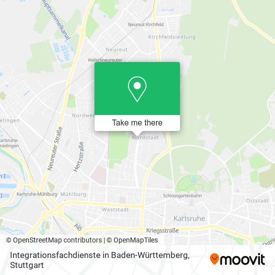 Integrationsfachdienste in Baden-Württemberg map