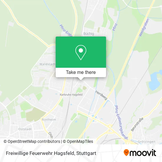 Карта Freiwillige Feuerwehr Hagsfeld