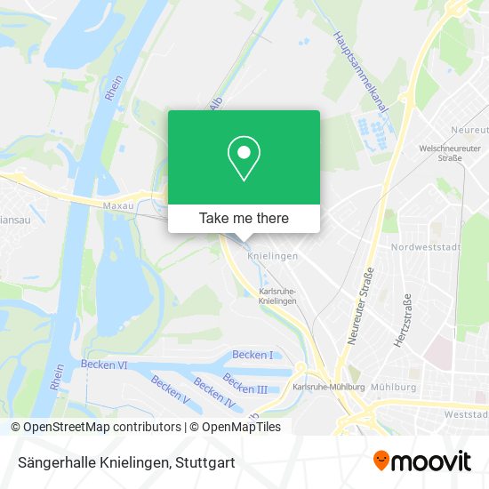 Sängerhalle Knielingen map