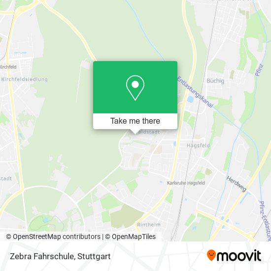 Zebra Fahrschule map