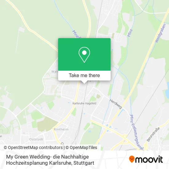 Карта My Green Wedding- die Nachhaltige Hochzeitsplanung Karlsruhe