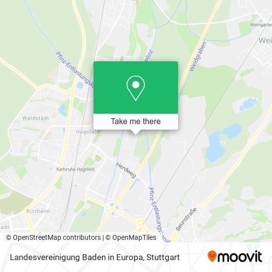 Landesvereinigung Baden in Europa map