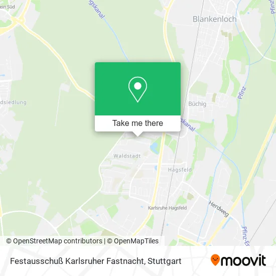 Карта Festausschuß Karlsruher Fastnacht