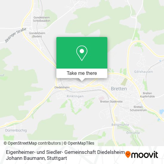 Eigenheimer- und Siedler- Gemeinschaft Diedelsheim Johann Baumann map