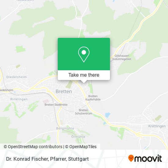 Dr. Konrad Fischer, Pfarrer map