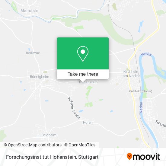 Forschungsinstitut Hohenstein map