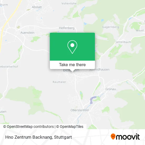 Карта Hno Zentrum Backnang