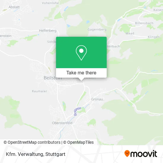 Карта Kfm. Verwaltung