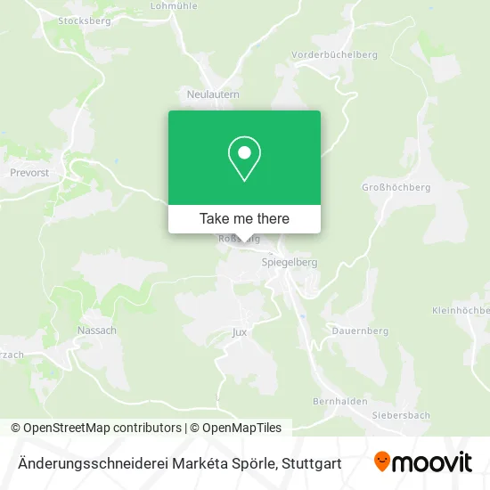 Карта Änderungsschneiderei Markéta Spörle