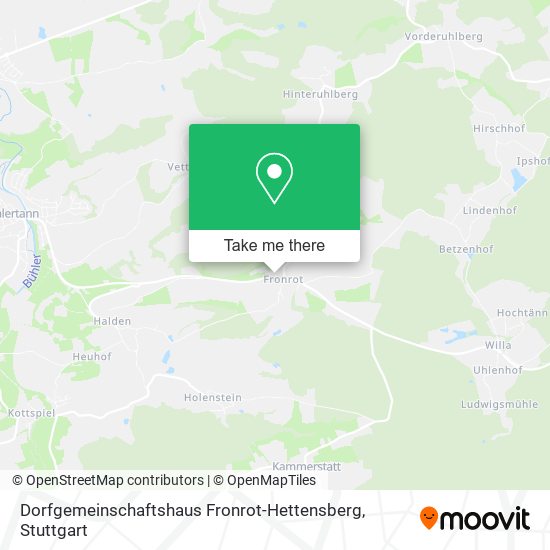 Dorfgemeinschaftshaus Fronrot-Hettensberg map