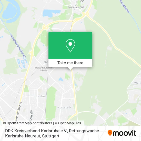 Карта DRK-Kreisverband Karlsruhe e.V., Rettungswache Karlsruhe-Neureut