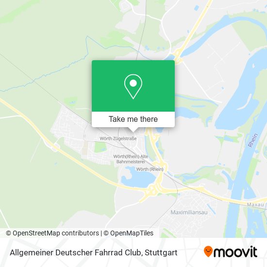 Карта Allgemeiner Deutscher Fahrrad Club