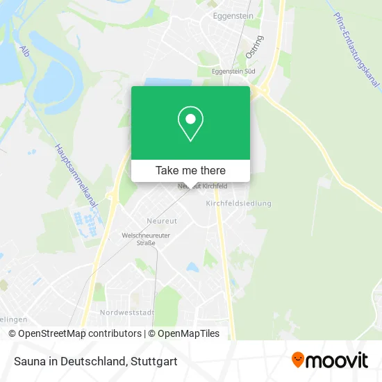 Карта Sauna in Deutschland