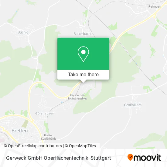 Карта Gerweck GmbH Oberflächentechnik