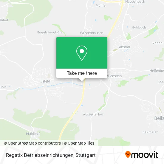 Карта Regatix Betriebseinrichtungen