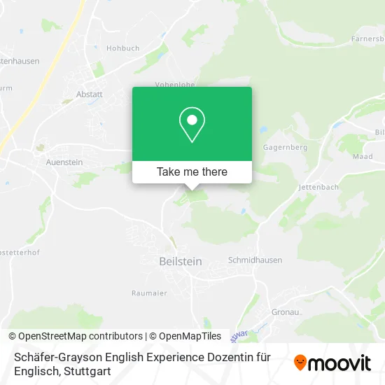 Карта Schäfer-Grayson English Experience Dozentin für Englisch