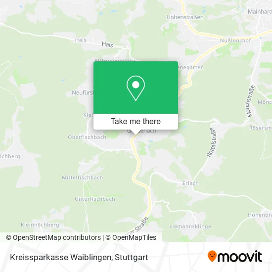 Карта Kreissparkasse Waiblingen
