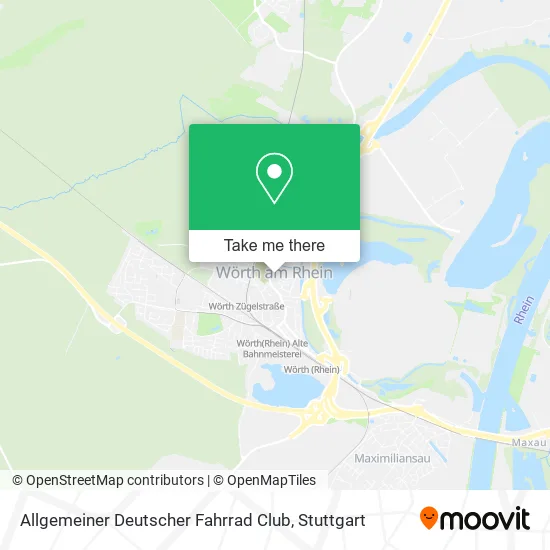 Карта Allgemeiner Deutscher Fahrrad Club
