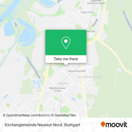 Карта Kirchengemeinde Neureut-Nord